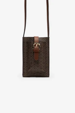 Cortefiel Malas-Suporte para celular estampado Castanho