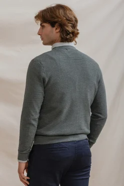 Celopman Camisolas-Suéter Básico Otomano verde