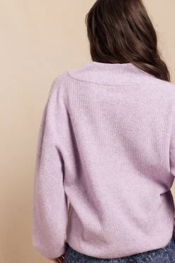 Slowlove Camisolas-Suéter com bico perolado Roxo