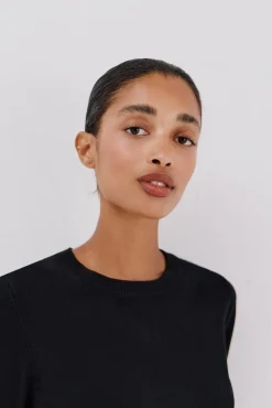 Cortefiel Camisolas-Suéter com botões Preto