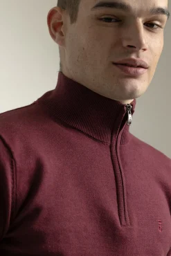PuroEGO Camisolas-Suéter com fecho-éclair e gola falsa Granada