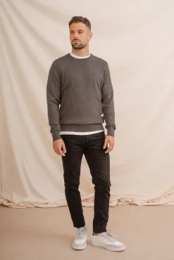 Celopman Camisolas-Suéter com gola redonda e nó verde