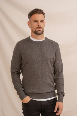 Celopman Camisolas-Suéter com gola redonda e nó verde