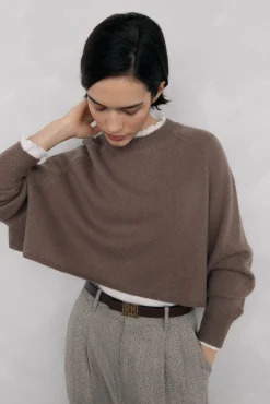 Pedro del Hierro Camisolas-Suéter curto oversized Marrom