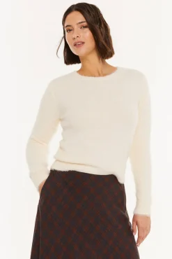 Systemaction Camisolas-Suéter de cabelo de festa bege