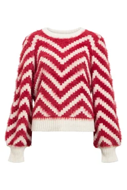 Object Camisolas-Suéter de camisola com efeito pele Vermelho