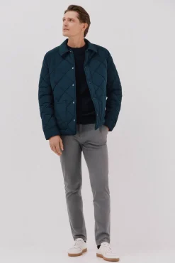 Cortefiel Camisolas-Suéter de cashmere de algodão Azul