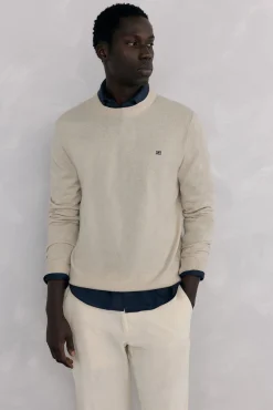 Pedro del Hierro Camisolas-Suéter de gola caixa em lã merino e cashmere Beige