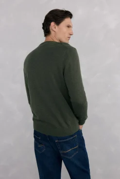 Pedro del Hierro Camisolas-Suéter de gola caixa em lã merino e cashmere Verde