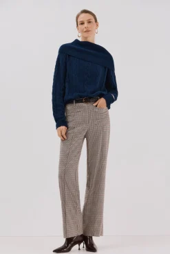 Cortefiel Camisolas-Suéter de gola larga Azul