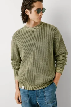 Pepe Jeans Camisolas-Suéter de gola redonda com ajuste regular verde