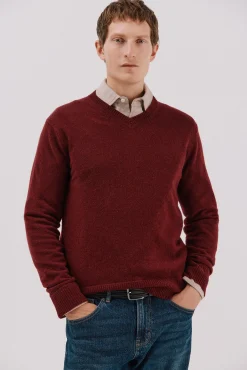 Cortefiel Camisolas-Suéter de lã com bico redonda Granada