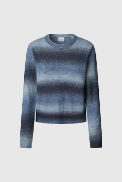 Pepe Jeans Camisolas-Suéter de malha com efeito degradê azul