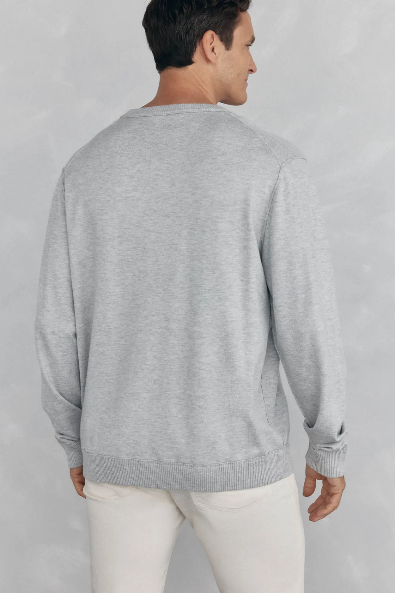 Pedro del Hierro Camisolas-Suéter de malha fina com logo grande Cizento