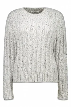 Cortefiel Camisolas-Suéter de malha torcida Cinzento