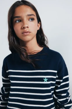 Springfield Kids Malhas-Suéter de marinheiro para menina azul