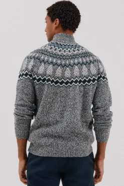 Cortefiel Camisolas-Suéter de Natal com gola alta Cinzento