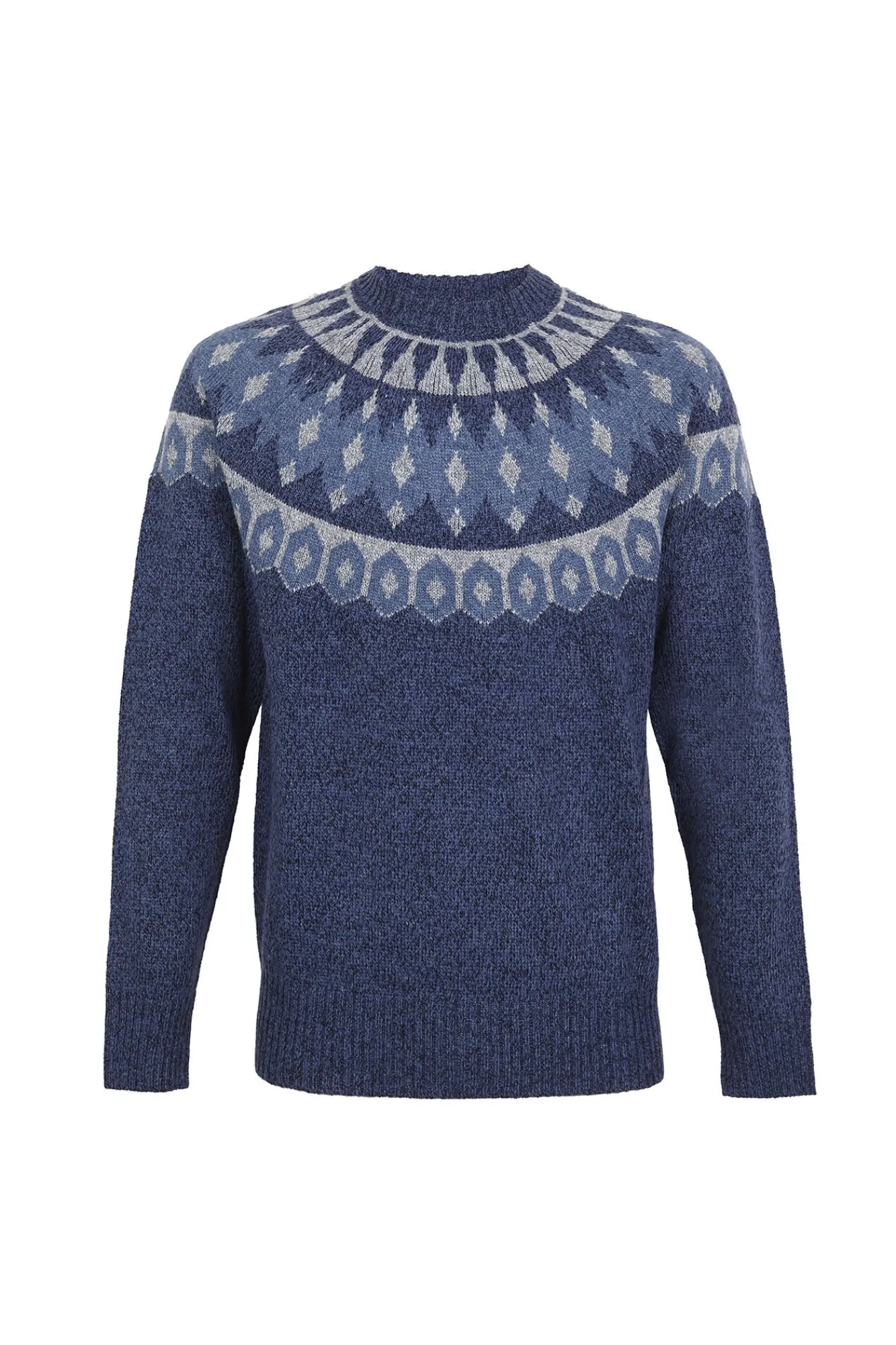 Cortefiel Camisolas-Suéter de Natal com gola caixa de lã Azul