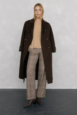 Pedro del Hierro Camisolas-Suéter de oitos de lã merino Beige