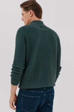Cortefiel Camisolas-Suéter estruturado de algodão Verde