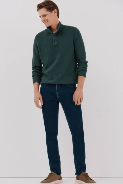 Cortefiel Camisolas-Suéter estruturado de algodão Verde