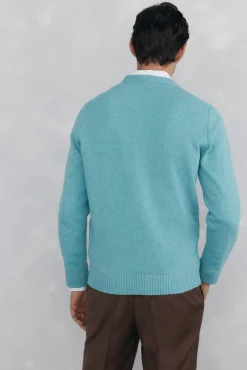 Pedro del Hierro Camisolas-Suéter gola redonda em formato de diamante Azul