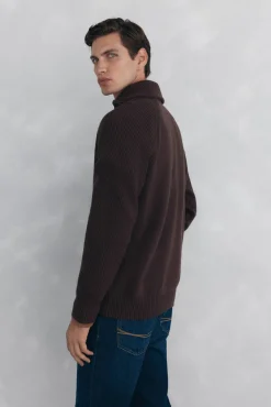 Pedro del Hierro Camisolas-Suéter gola Vespa Marrom