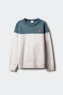 Springfield Kids Malhas-Suéter infantil com blocos de cores cinzento