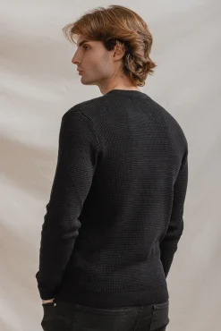 Celopman Camisolas-Suéter Quadrado Básico preto