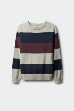 Springfield Kids Malhas-Suéter riscas básico para meninos azul