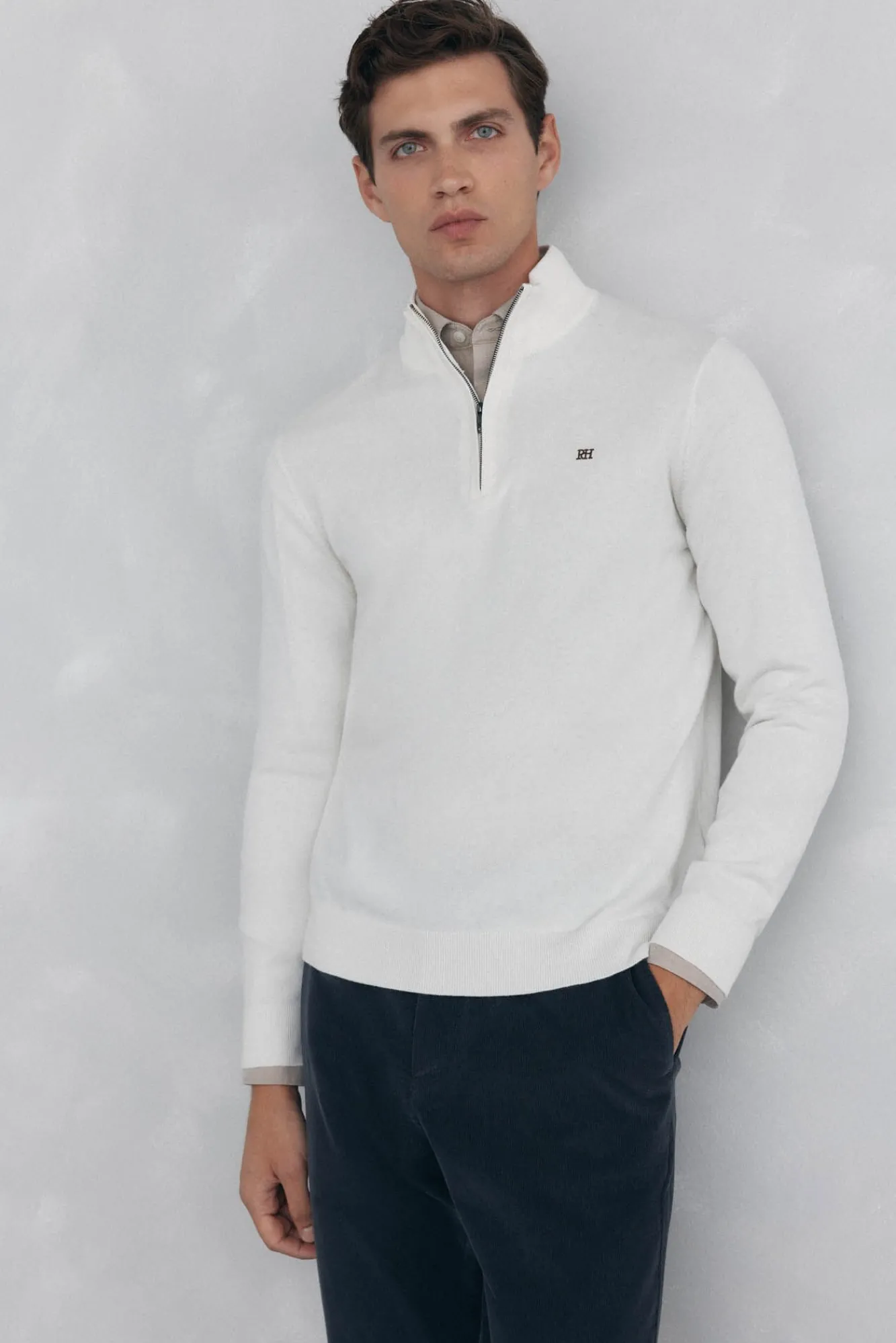 Pedro del Hierro Camisolas-Suéter semi-cisne Branco