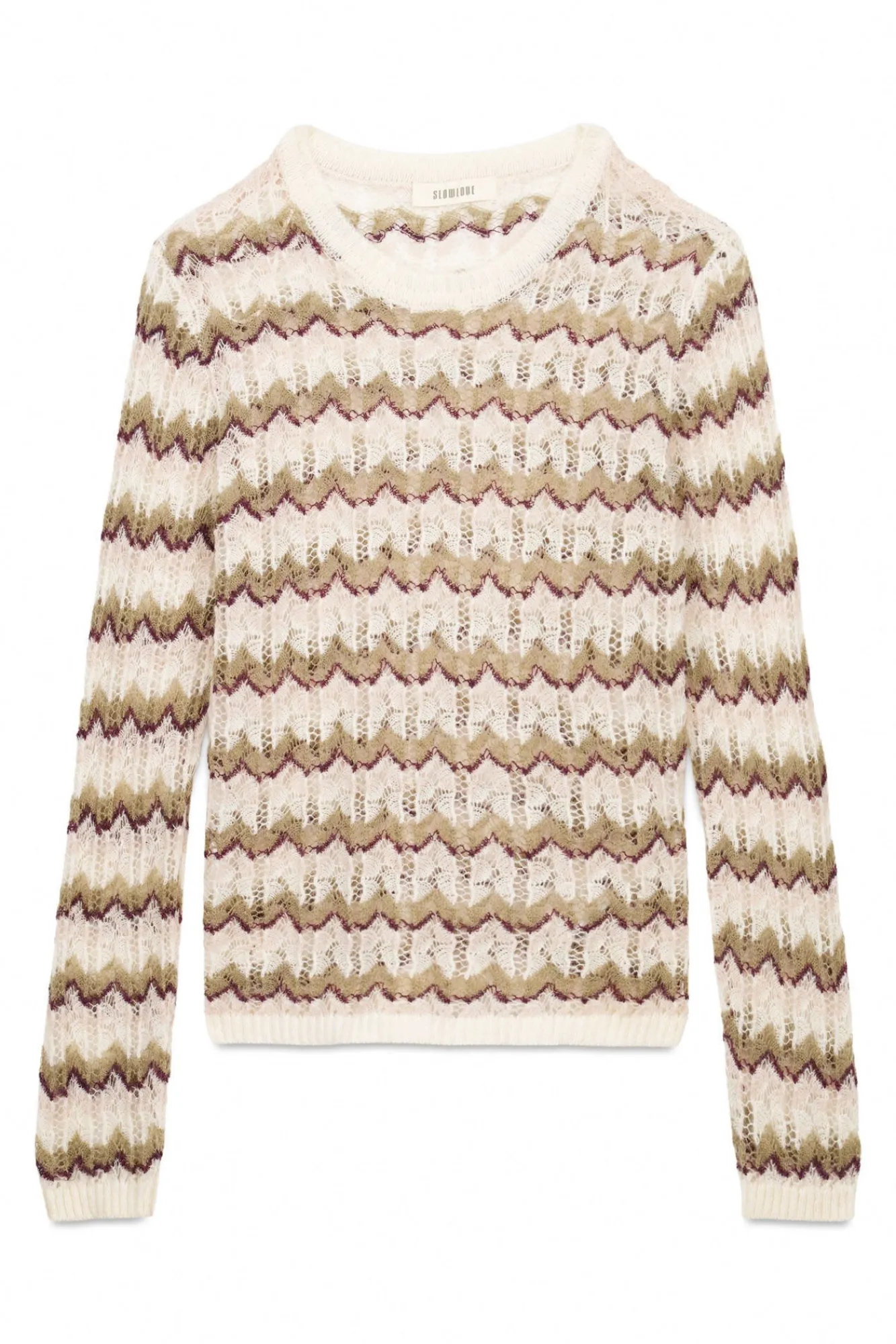 Slowlove Camisolas-Suéter vazado multicolor Tostado