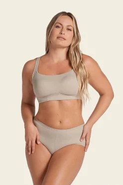 Leonisa Roupa Interior-Sutiã diário sem aro , de alto suporte e alta cobertura bege