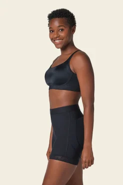 Leonisa Roupa Interior-Sutiã diário sem aro , de alto suporte e alta cobertura preto