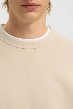 Selected Sweatshirts-Sweatshirt 100% algodão orgânico Tostado