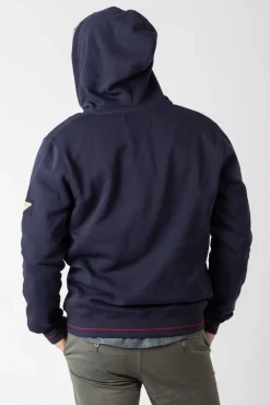 Privata Sweatshirts-Sweatshirt aberto com capuz e bolsos Azul