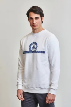 Amarras Sweatshirts-Sweatshirt Aran Branco