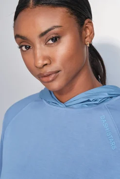 Dash and Stars Sweatshirts-Sweatshirt com toque suave azul