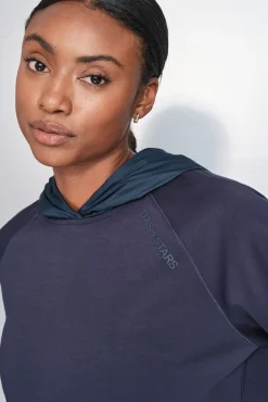 Dash and Stars Sweatshirts-Sweatshirt escuro com toque suave azul