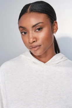 Dash and Stars Sweatshirts-Sweatshirt branco drapeado beige