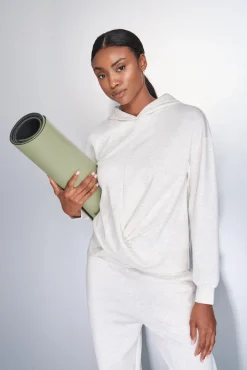 Dash and Stars Sweatshirts-Sweatshirt branco drapeado beige