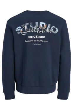 Jack & Jones Sweatshirts-Sweatshirt básico com logo azul