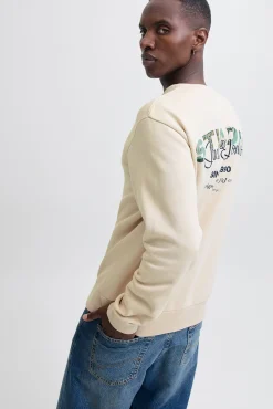 Jack & Jones Sweatshirts-Sweatshirt básico com logo cinzento