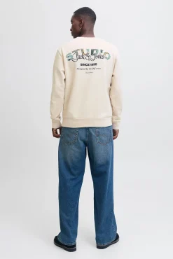 Jack & Jones Sweatshirts-Sweatshirt básico com logo cinzento