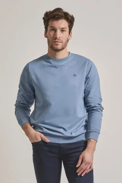 Street Monkey Sweatshirts-Sweatshirt básico regular fit Azul