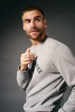 OOTO Sweatshirts-Sweatshirt caixa logo Cinzento