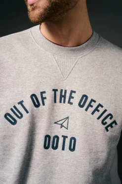 OOTO Sweatshirts-Sweatshirt caixa logo Cinzento