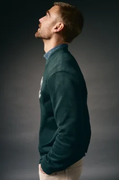 OOTO Sweatshirts-Sweatshirt caixa logo Verde