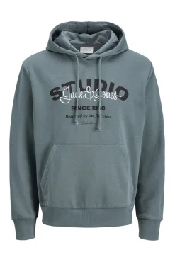 Jack & Jones Sweatshirts-Sweatshirt Capuz cinzento