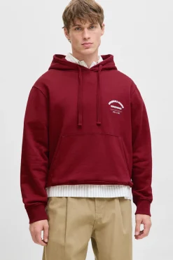 Jack & Jones Sweatshirts-Sweatshirt capuz do estúdio vermelho
